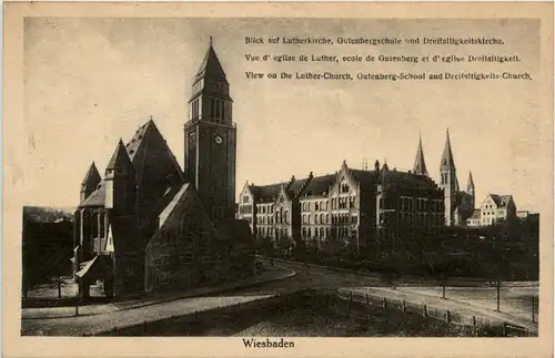 Wiesbaden, Blick auf Lutherkirche -359960