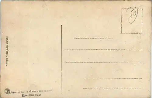 Teufelsbrücke mit Postkutsche -435430