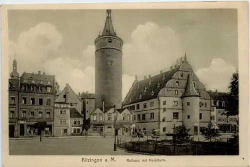 Kitzingen, Rathaus mit Marktturm -361644