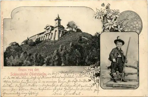 Oberstaufen, Gruss aus der Schlosshalle -361704