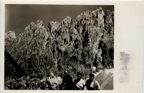 Blick von der Fritz Pflaumhütte auf den wilden Kaiser -359638