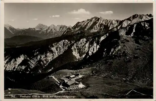 Hochalm, Blick auf karwendelgebirge -359836