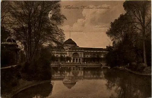 Wiesbaden, Kurhaus Gartenseite -359876