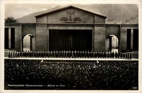 Oberammergau, Passionsspiele, Bühne m. Chor -360676