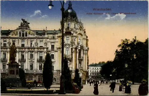 Wiesbaden, Hotel Nassau mit der oberen Wilhelmstrasse -360016