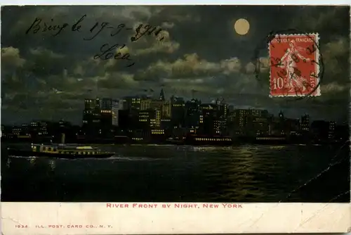 New York City - River Front by Night -436484