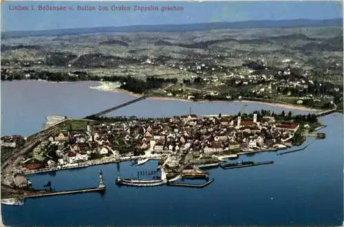 Lindau, v.Ballon des Grafen Zeppelin gesehen -360352