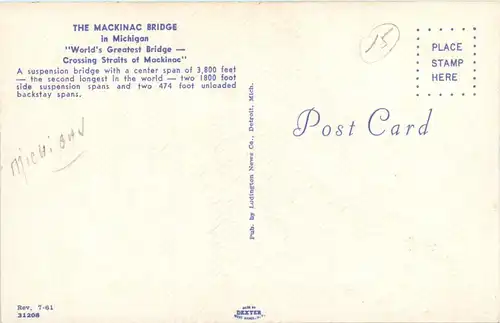 Michigan - Mackinac Bridge -436178