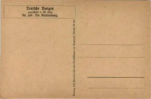 Die Marienburg, Deutsche Burgen -361814