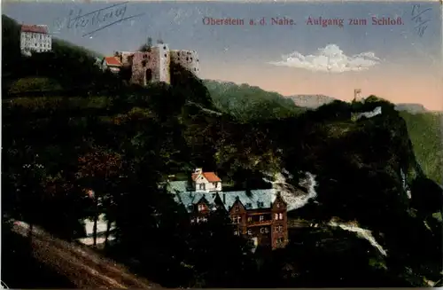 Oberstein a.d. Nahe, Aufgang zum Schloss -360672
