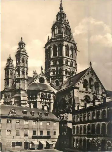 Mainz, Dom, Westbau mit Chor und Vierungsturm -360988