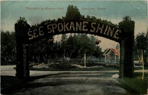 Spokane - Entrance to Manito Park -435930