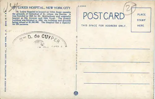 New York City - St. Lukas Hospital -436316