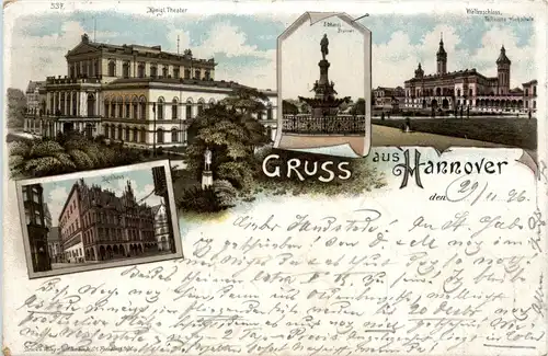 Gruss aus Hannover - Litho -437172