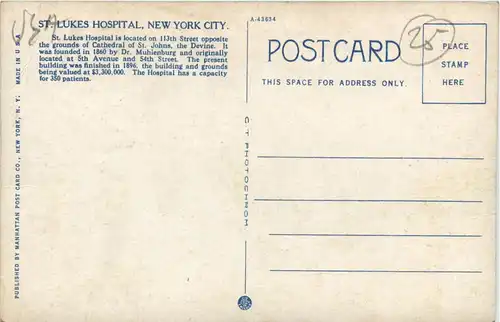 New York City - St. Lukas Hospital -436430