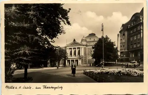 Halle (Saale) - Theaterplatz -437978