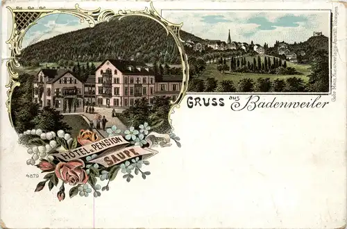 Gruss aus Badenweilers - Litho -437182