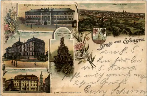 Gruss aus Erlangen - Litho -437202