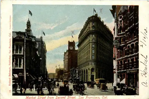 San Francisco - Market Street from Second Street -436928