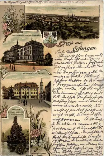 Gruss aus Erlangen - Litho -437250
