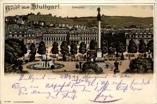 Gruss aus Stuttgart - Litho -437270