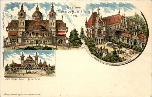 Gruss aus Berlin Gewerbeausstellung 1896 - Litho -437246