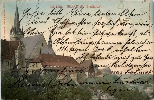 Leisnig - Blick auf die Stadtkirche -437642