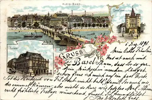 Gruss aus Basel - Litho -437244