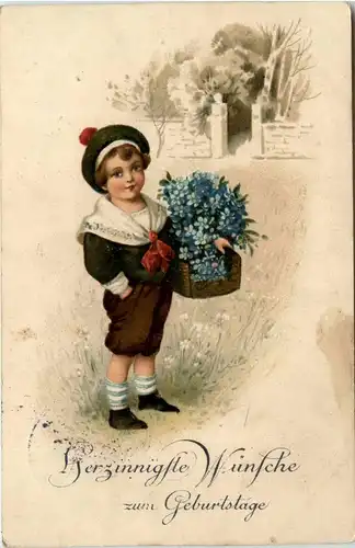 Geburtstag - Kind Blumen -410210
