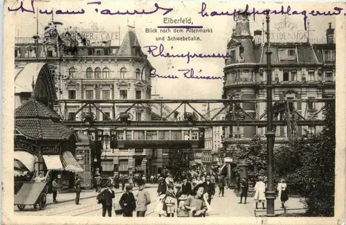 Elberfeld - Altenmarkt mit Schwebebahn -438090