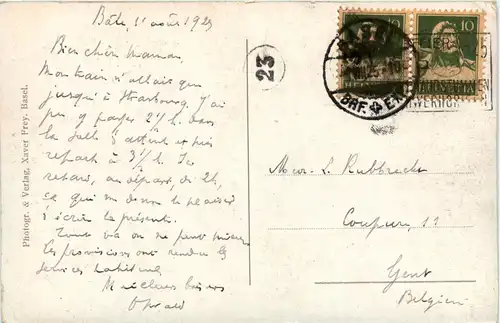 Basel - Rheinpartie mit Münsterfähre -439192