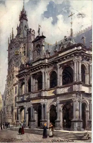 Köln - Künstlerkarte Charles Flower Tucks -438230