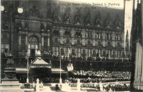 Hamburg - Enthüllung des Kaiser Wilhelm Denkmal 1903 -438268