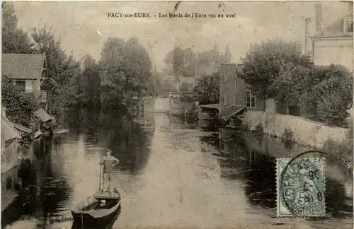 Pacy sur Eure - Les Bords de l Eure vus en aval -410966