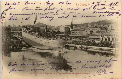La Ciotat - Lancement d un Paquebot -410986