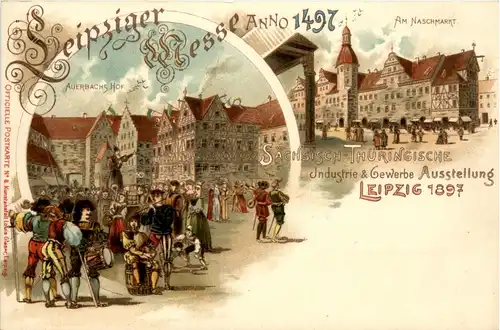 Leipziger Messe anno 1497 - Litho - Leipzig -438882