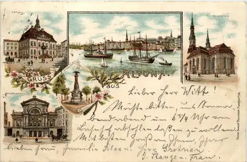 Gruss aus Altona - Litho -440066