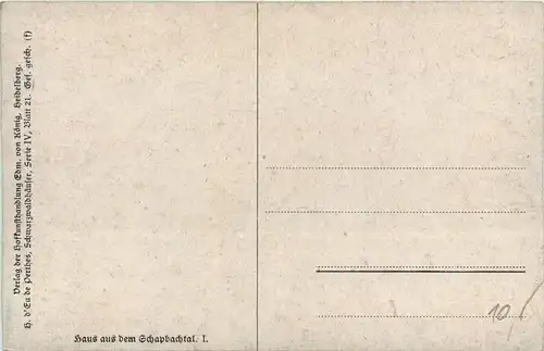 Künstlerkarte H. d Eu de Perthes - Schwarzwald -439782