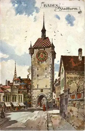 Baden - Stadtturm -439104