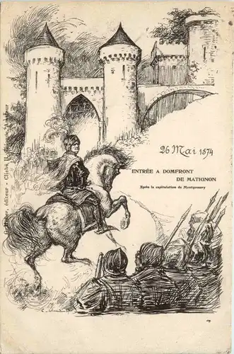 Entree a Domfron de Matignon 1574 - Orne -411428