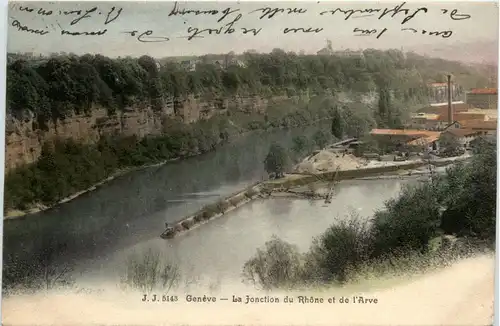 Geneve - La Jonction du Rhone -439556