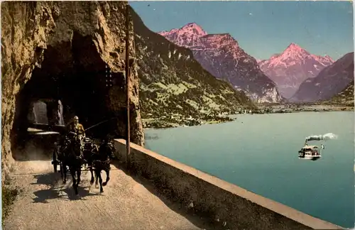 Axenstrasse mit Bristenstock -439752