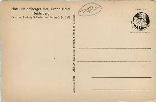 Heidelberg - Hotel Heidelberger Hof -440032