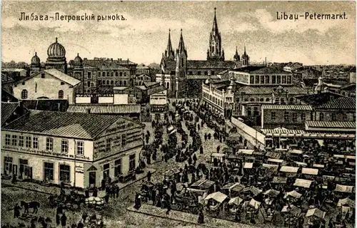 Libau - Petermarkt - Feldpost -439916