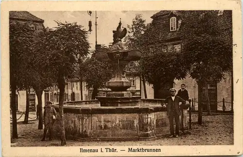 Ilmenau in Thüringen - Marktbrunnen -440964