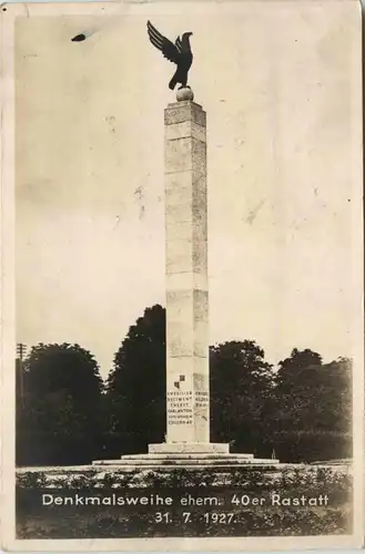 Rastatt - Denkmalsweihe ehem 40er 1927 -439994