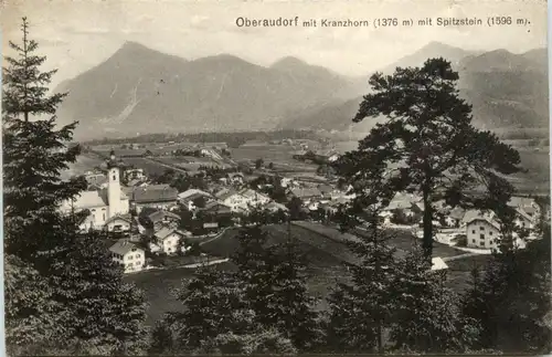 Oberbayern und Oberpfalz/ div. Orte und Umgebung - Oberaudorf mit Kranzhorn und Spitzstein -338426