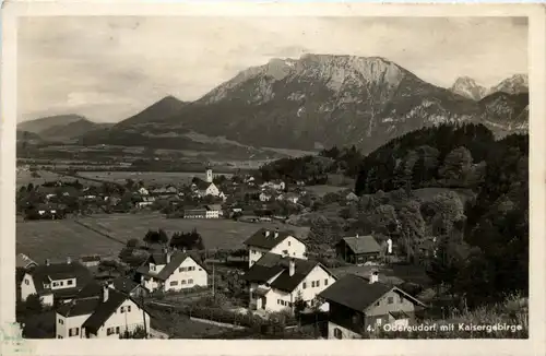 Oberbayern, div. Orte und Umgebung - Oberaudorf mit Kaisergebirge -338484
