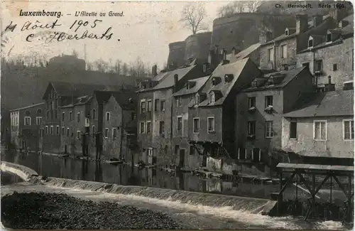 Luxemburg - L Alzette au Grund -441944