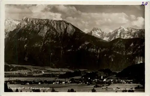 Oberbayern, div. Orte und Umgebung - Oberaudorf, mit Kaisergebirge -338584